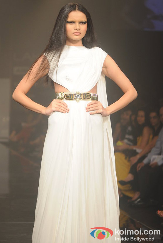 Model At Lakme Fashion Week 2012