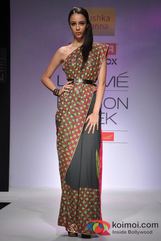 Model At Lakme Fashion Week 2012
