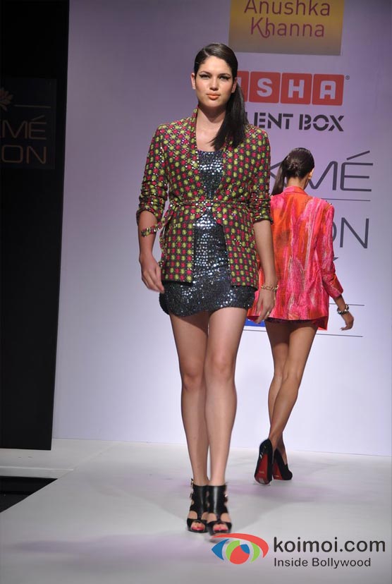 Model At Lakme Fashion Week 2012