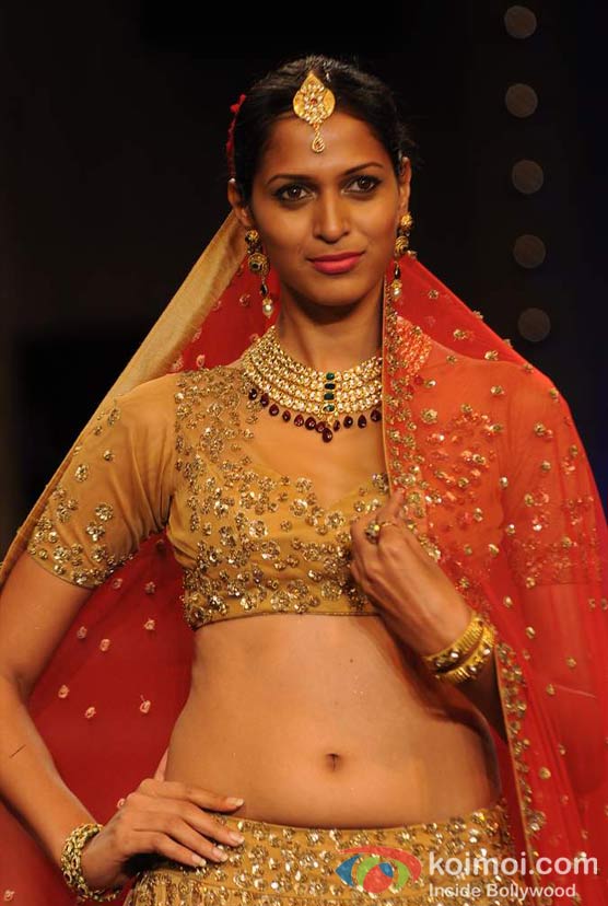 Model At Lakme Fashion Week 2012