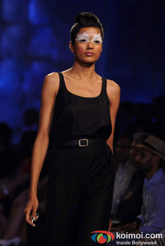 Model Walks The Ramp At Lakme Fashion Week 2012 Grand Finale