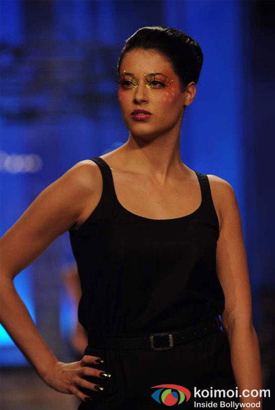 Model Walks The Ramp At Lakme Fashion Week 2012 Grand Finale