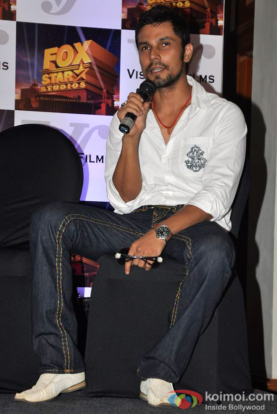 Randeep Hooda at Fox Star Vishesh Studio tie up meet Event