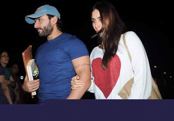 Saif Ali Khan And Kareena Kapoor Snapped At Airport