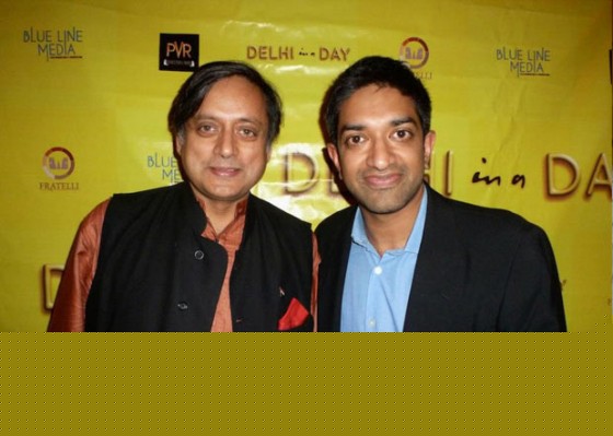 Shashi Tharoor, Prashant Nair At Delhi In A Day Movie Screening