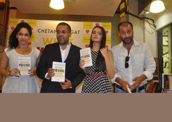 Shazahn Padamsee And Abhishek Kapoor At Chetan Bhagat's 'What Young India Wants' Book Launch