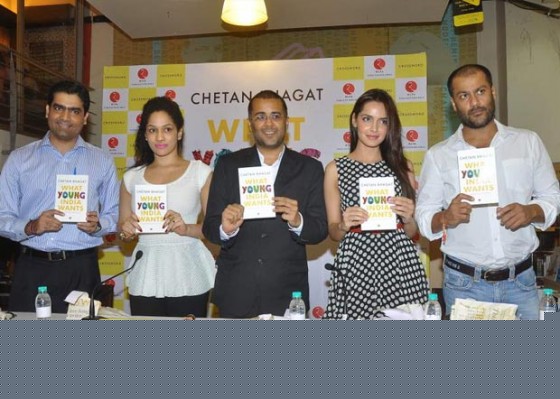 Shazahn Padamsee And Abhishek Kapoor At Chetan Bhagat's 'What Young India Wants' Book Launch