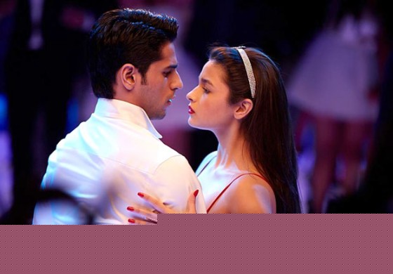 Sidharth Malhotra and Alia Bhatt's Romantic Scene from Student Of The Year Movie Stills