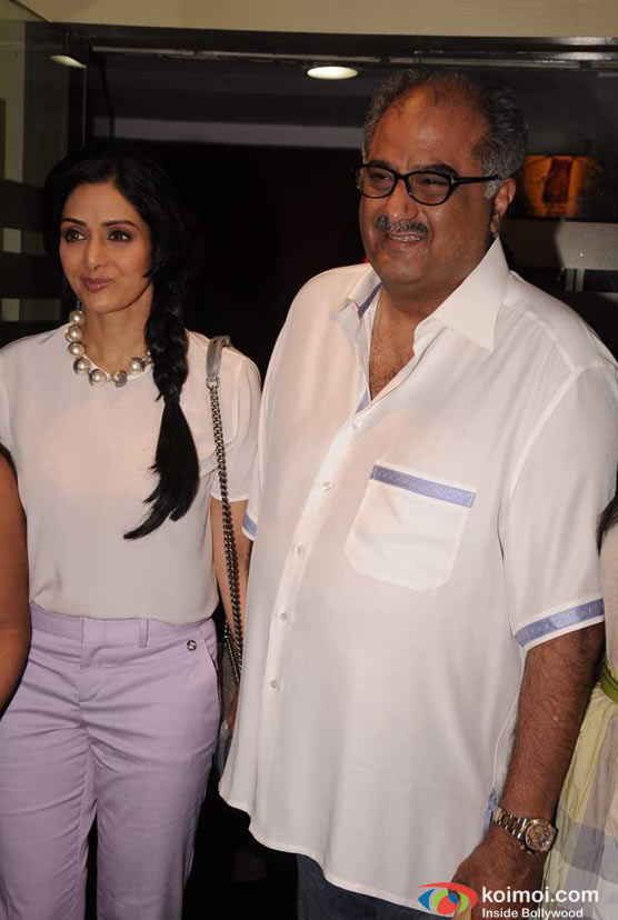 Sridevi, Boney Kapoor At English Vinglish Movie Trailer Launch