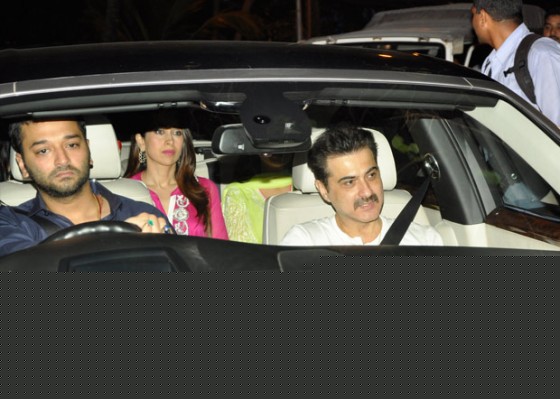 Sunny Dewan, Karisma Kapoor, Sanjay Kapoor At Salman Khan's Eid Party