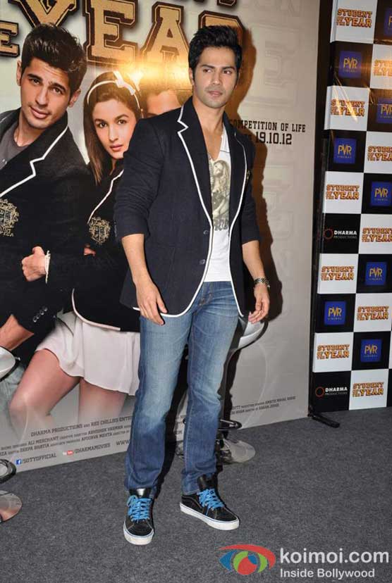 Varun Dhawan At Student Of The Year Movie Trailer Launch