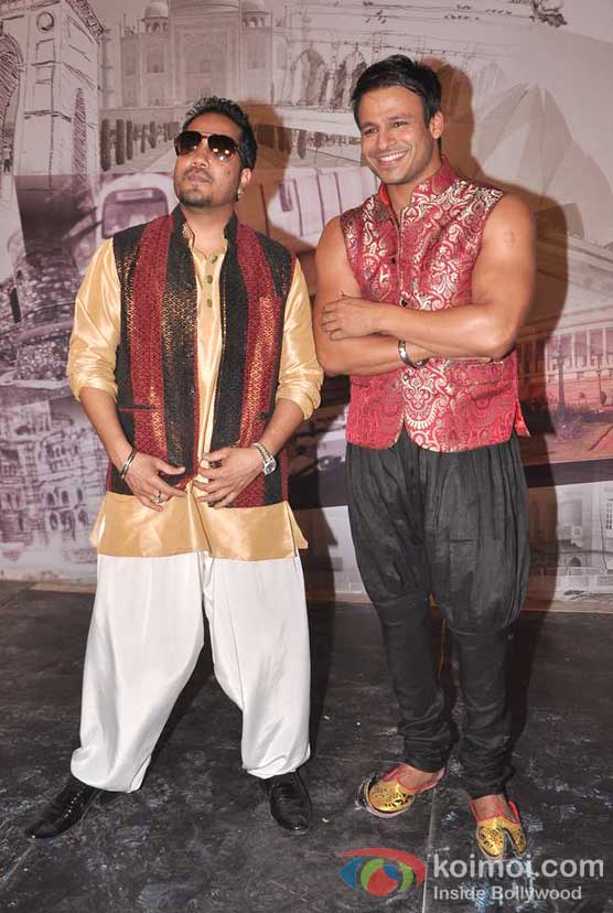 Mika Singh, Vivek Oberoi On The Sets Of Kismet (Kismat) Love Paisa Dilli Movie
