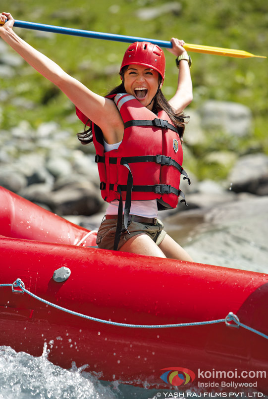 A wild Anushka Sharma white water rafting in Jab Tak Hai Jaan Movie Stills