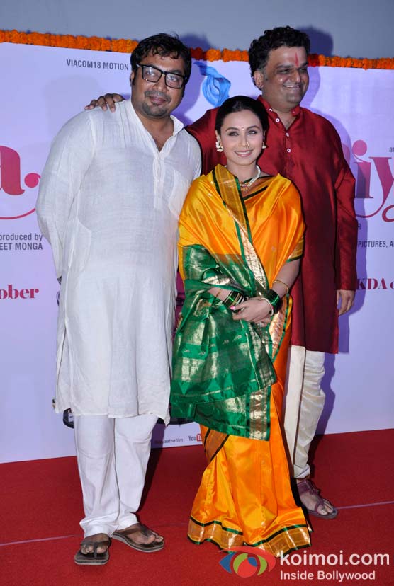 Rani Mukerji Attends The First Look Launch of Aiyyaa at Cinemax, Mumbai.