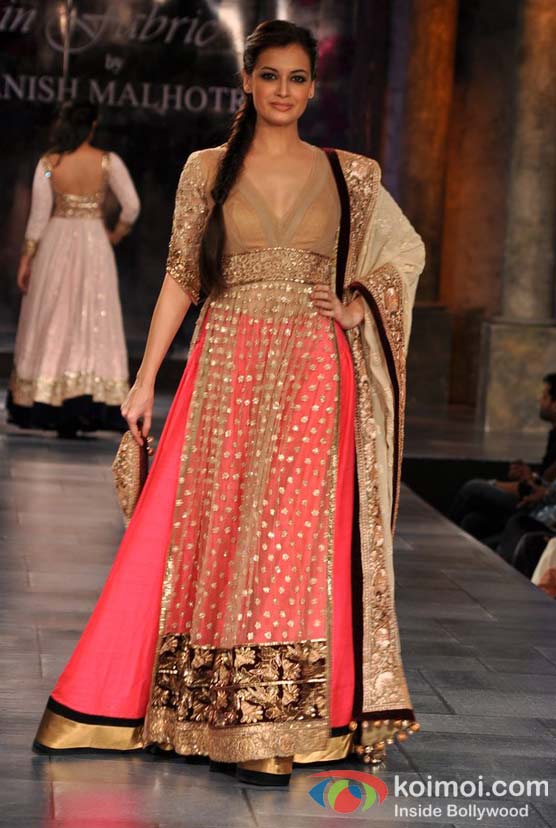 Dia Mirza At 'Mijwan-Sonnets in Fabric' fashion show