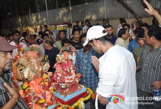 Hrithik Roshan's Ganpati Visarjan