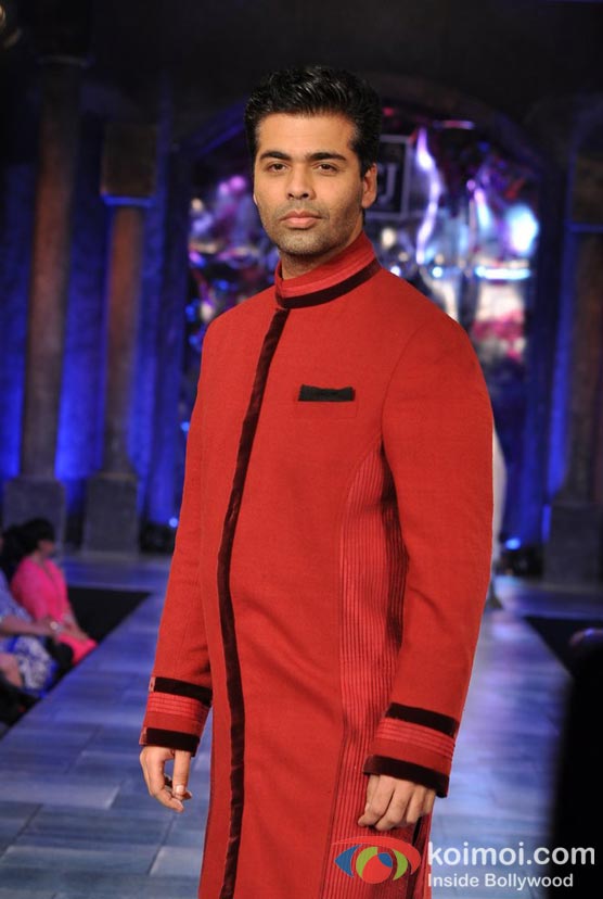Karan Johar At 'Mijwan-Sonnets in Fabric' fashion show