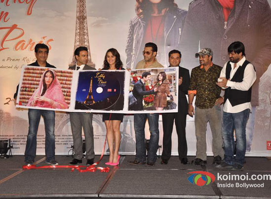 Kishan Kumar, Rhehan Malliek, Preity Zinta, Salman Khan, Prem Raj, Sajid Ali, Wajid Ali At Ishkq In Paris Music Launch