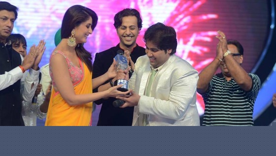 Madhur Bhandarkar, Kareena Kapoor, Salim Merchant, Vipul Mehta On The Sets Of Indian Idol Season 6 Finale