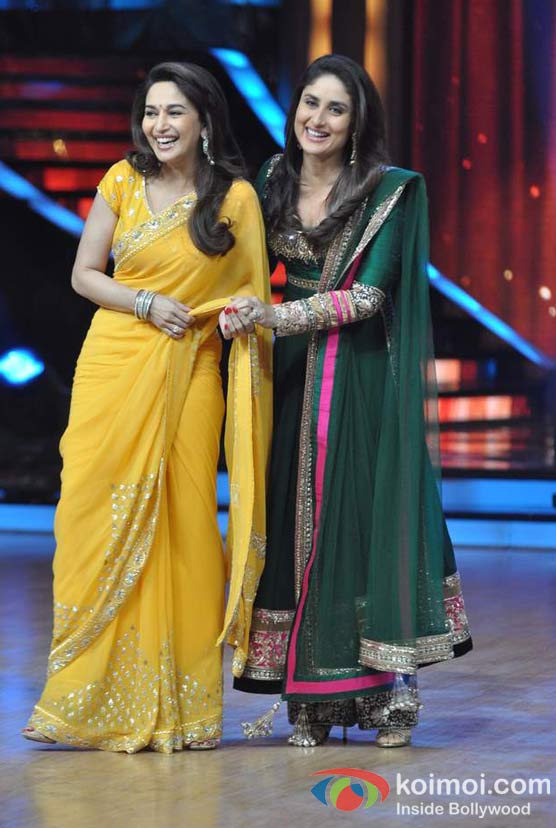 Madhuri Dixit, Kareena Kapoor Visits The Sets Of Jhalak Dikhla Jaa At Filmistan Studios