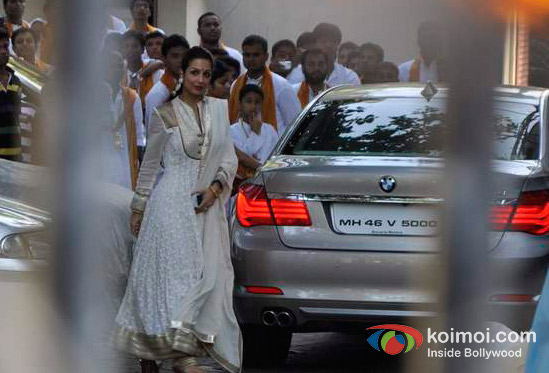 Malaika Arora Khan At Salman Khan's Ganpati Visrajan