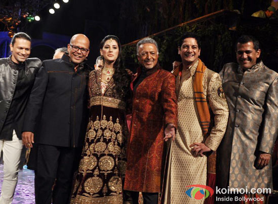 Narendra Kumar, Ahmed, Nargis Fakhri, D J Aqeel, AD Singh Walks For JJ Valaya at Bridal Fashion Week Finale