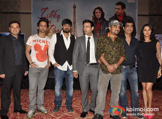 Prem Raj, Rahul Vaidya, Wajid Ali, Rhehan Malliek, Sajid Ali, Kishan Kumar, Preity Zinta At Ishkq In Paris Music Launch