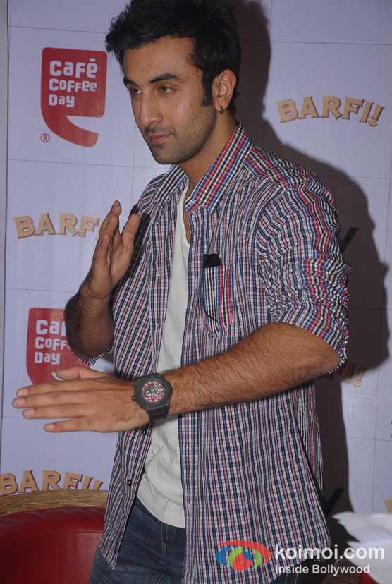 Ranbir Kapoor Promotes Barfi! Movie at Cafe Coffee Day