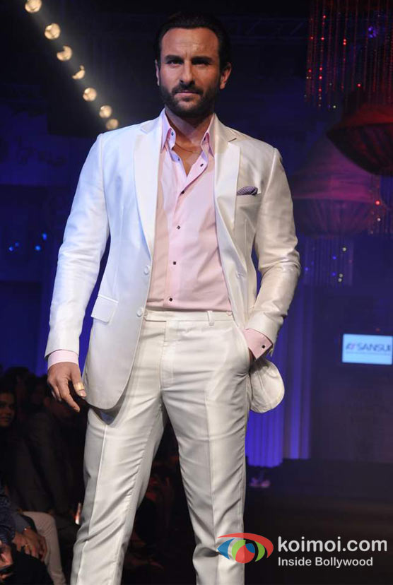 Saif Ali Khan Walks The Ramp For Aamby Valley India Bridal Fashion Week 2012 Day 2