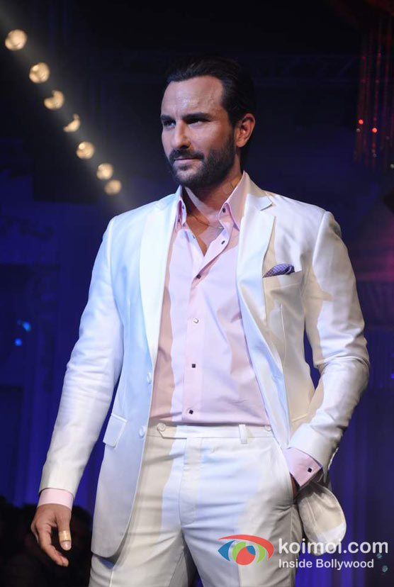 Saif Ali Khan Walks The Ramp For Aamby Valley India Bridal Fashion Week 2012 Day 2