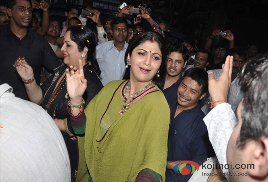 Shilpa Shetty's Ganpati Visarjan
