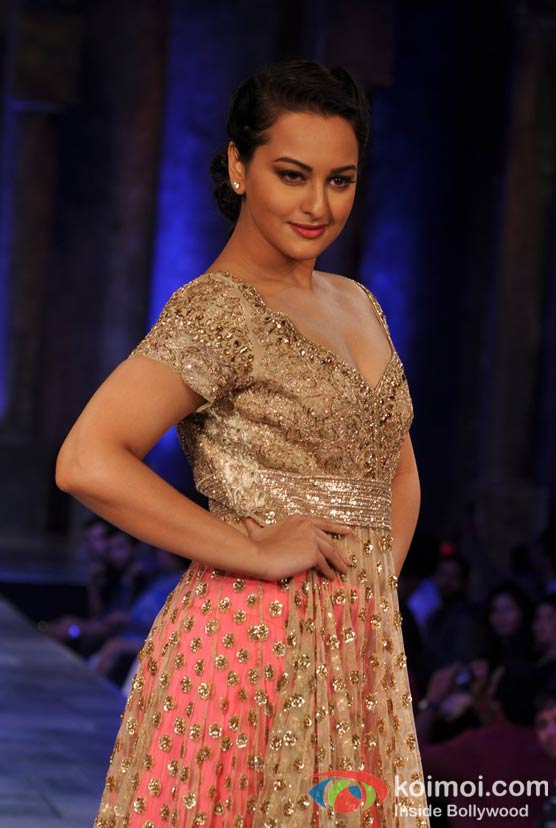 Sonakshi Sinha At 'Mijwan-Sonnets in Fabric' fashion show