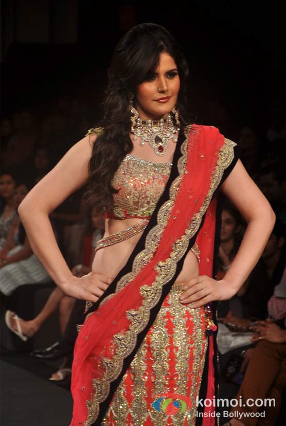 Zarine Khan Walk For Shane and Falguni Peacock