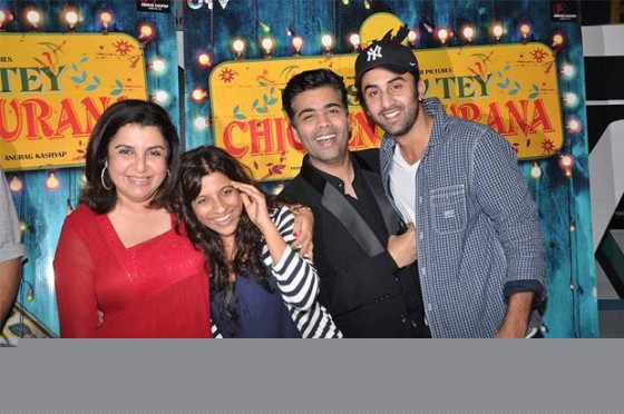 Farah Khan, Zoya Akhtar, Karan Johar, Ranbir Kapoor At Luv Shuv Tey Chicken Khurana Movie Premiere At PVR Cinemas Pic 2