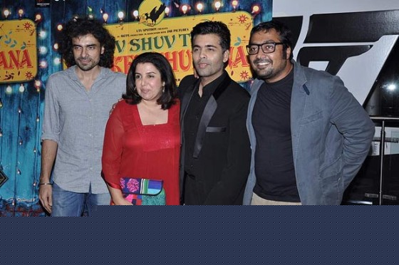 Imtiaz Ali, Farah Khan, Karan Johar, Anurag Kashyap At Luv Shuv Tey Chicken Khurana Movie Premiere At PVR Cinemas
