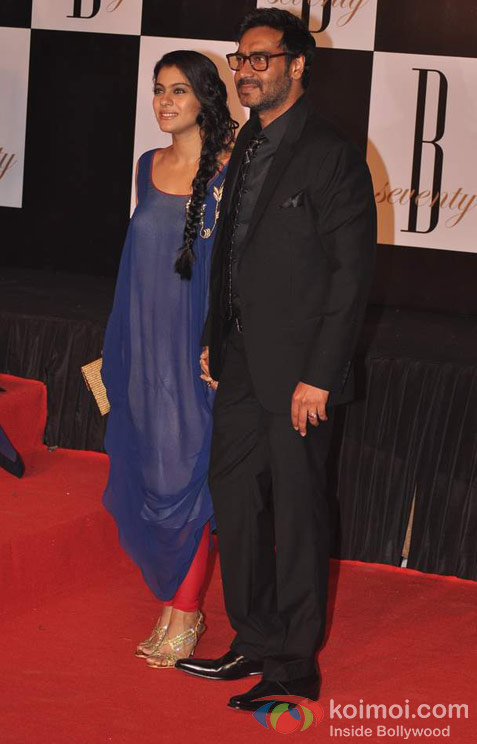 Kajol And Ajay Devgan At Amitabh Bachchan's 70th Birthday Bash