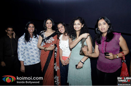 Sridevi And Gauri Shinde At English Vinglish Movie Screening In Delhi Pic 1