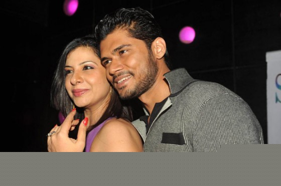 Bollywood actress Sambhavna Seth with Avinash Dwivedi at her birthday party celebration in Mumbai 1