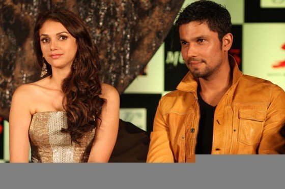 Aditi Rao Hydari And Randeep Hooda at the film Murder 3 first look launch Pic 1