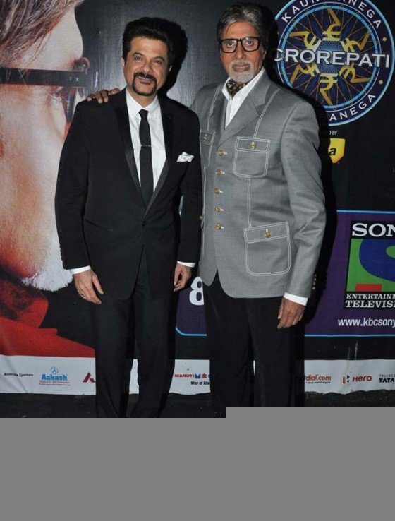 Anil Kapoor And Amitabh Bachchan Promoting Race 2 Movie At Kaun Banega Crorepati 6 Pic 1