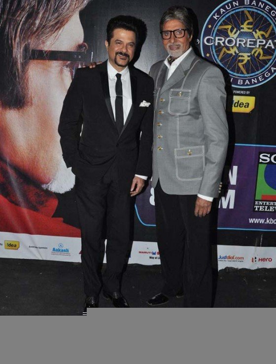 Anil Kapoor And Amitabh Bachchan Promoting Race 2 Movie At Kaun Banega Crorepati 6 Pic 2
