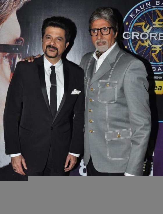 Anil Kapoor And Amitabh Bachchan Promoting Race 2 Movie At Kaun Banega Crorepati 6 Pic 3
