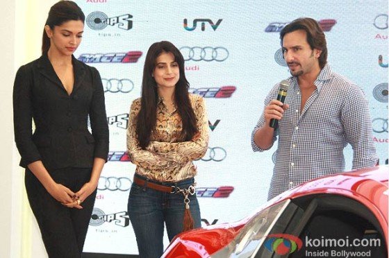 Deepika Padukone, Ameesha Patel, Saif Ali Khan at 'Race 2' Promotion in Delhi Pic 3
