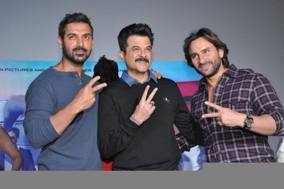 John Abraham, Anil Kapoor And Saif Ali Khan at film Race 2 press meet Pic 1