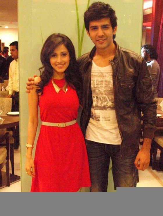 Nushrat Bharucha, Kartik Tiwari at 'Akaash Vani' Press Meet in Delhi