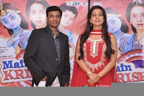 Rajiv Kashyap and Juhi Chawla At Press Conference Of 'Main Krishna Hoon' 