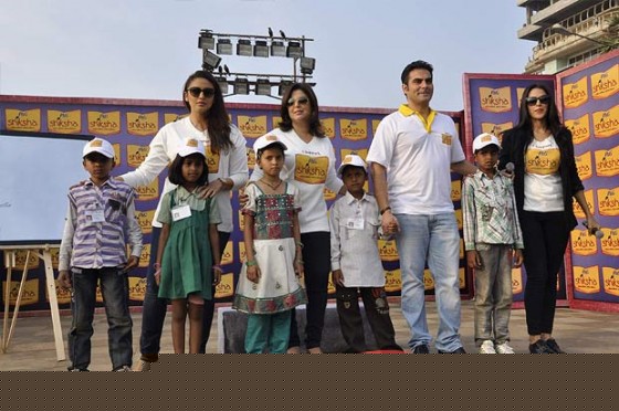 Huma Qureshi, Farah Khan, Arbaaz Khan And Neha Dhupia at the Shiksha Event Pic 3