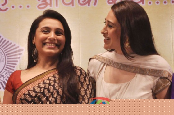 Rani Mukerji And Karisma Kapoor at a event organised by Mumbai Police to discuss Rights on Womens Voilance Pic 2