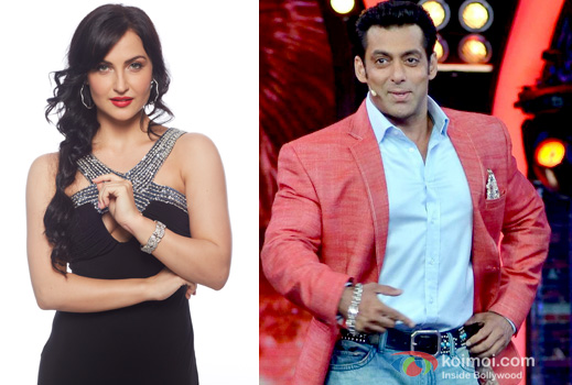 Elli Avram and Salman Khan at an event Elli Avram and Salman Khan at an event