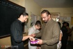 Kabir Bedi & Family At 'Akanksha' NGO